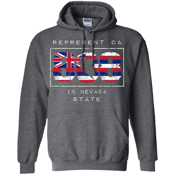 Represent Da 808 In Nevada State Pullover Hoodie - Hawaii Nei All Day