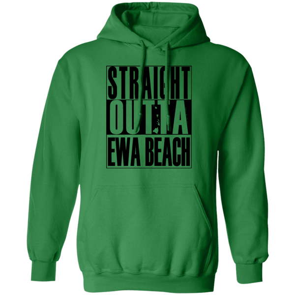 Straight Outta Ewa Beach (black ink) Pullover Hoodie