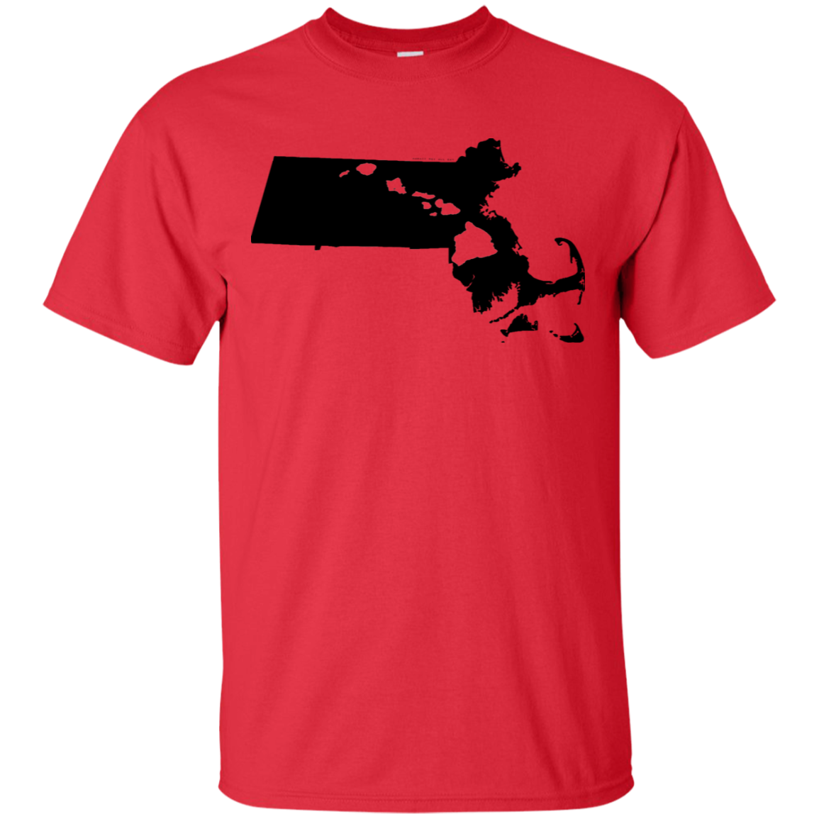 Living in Massachusetts with Hawaii Roots Ultra Cotton T-Shirt, T-Shirts, Hawaii Nei All Day