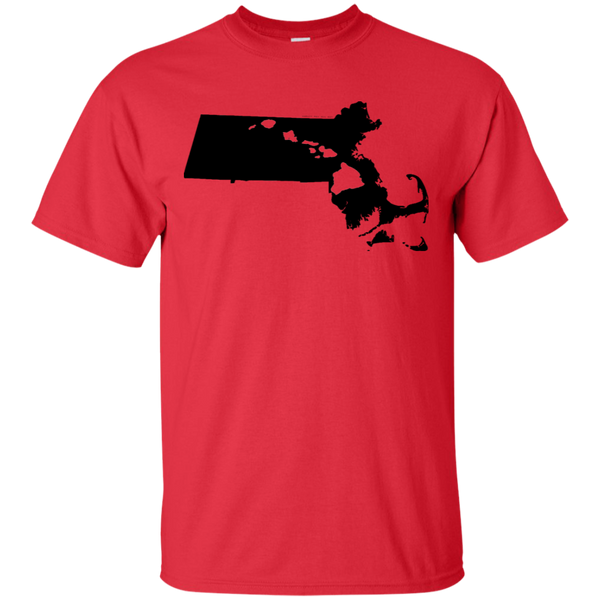 Living in Massachusetts with Hawaii Roots Ultra Cotton T-Shirt, T-Shirts, Hawaii Nei All Day