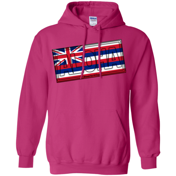 Aloha Hawai'i Flag Pullover Hoodie, Sweatshirts, Hawaii Nei All Day