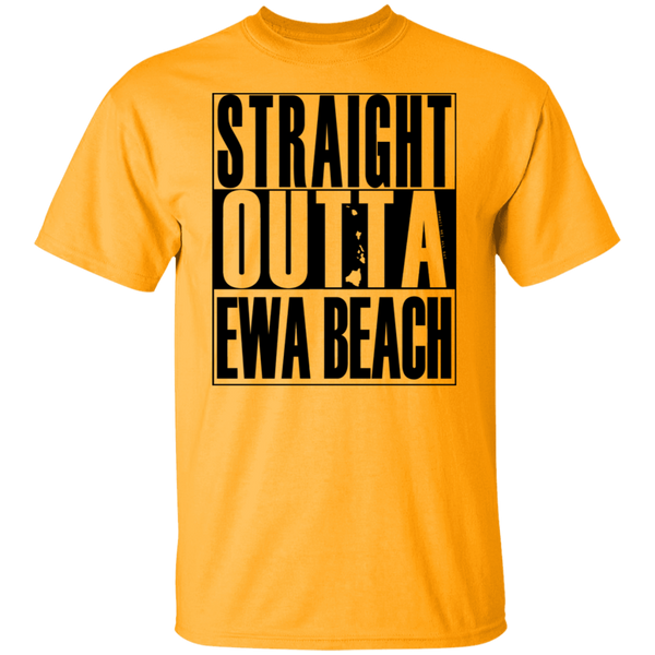 Straight Outta Ewa Beach (black ink) T-Shirt