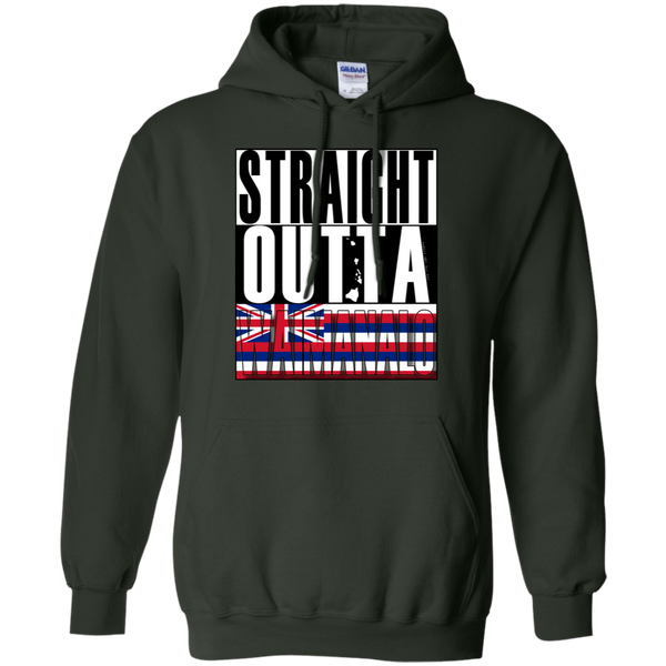 Straight Outta Waimanalo Hawai'i Pullover Hoodie, Sweatshirts, Hawaii Nei All Day