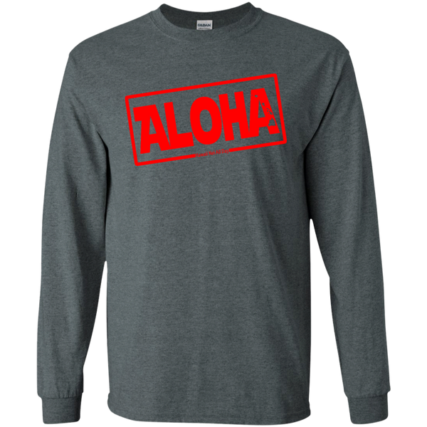 Aloha Hawai'i Nei (Islands red ink) LS Ultra Cotton T-Shirt, T-Shirts, Hawaii Nei All Day