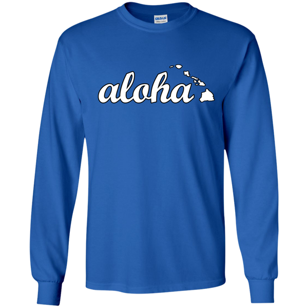Aloha LS Ultra Cotton Tshirt - Hawaii Nei All Day