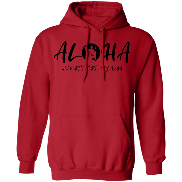 Aloha - Hawaii Nei All Day(RS BLK) Pullover Hoodie