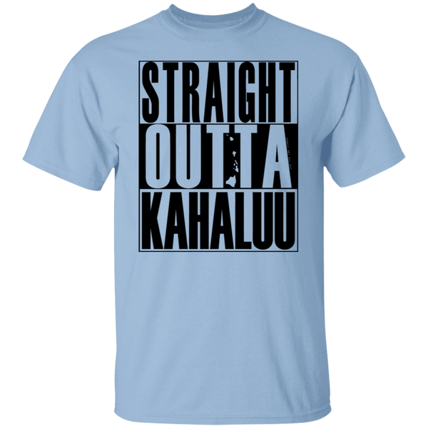 Straight Outta Kahaluu (black ink) T-Shirt