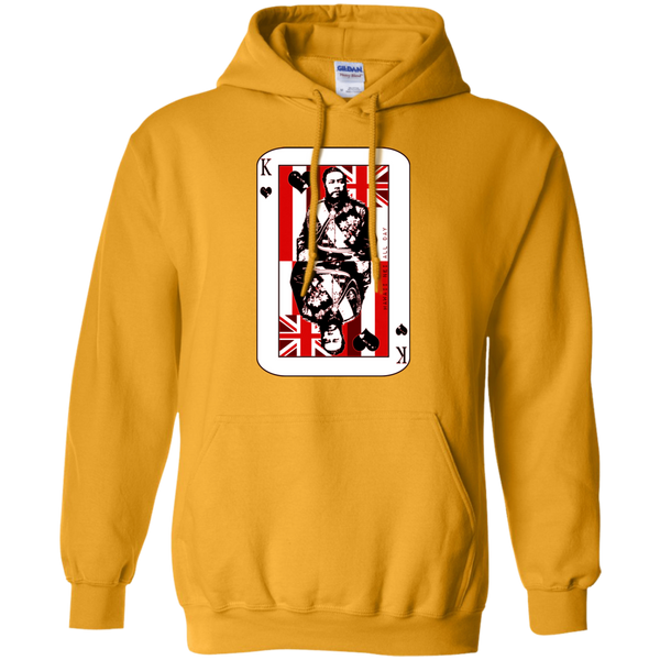 The King of Hawai'i Kalakaua(red ink) Pullover Hoodie, Sweatshirts, Hawaii Nei All Day