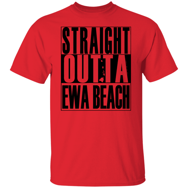 Straight Outta Ewa Beach (black ink) T-Shirt
