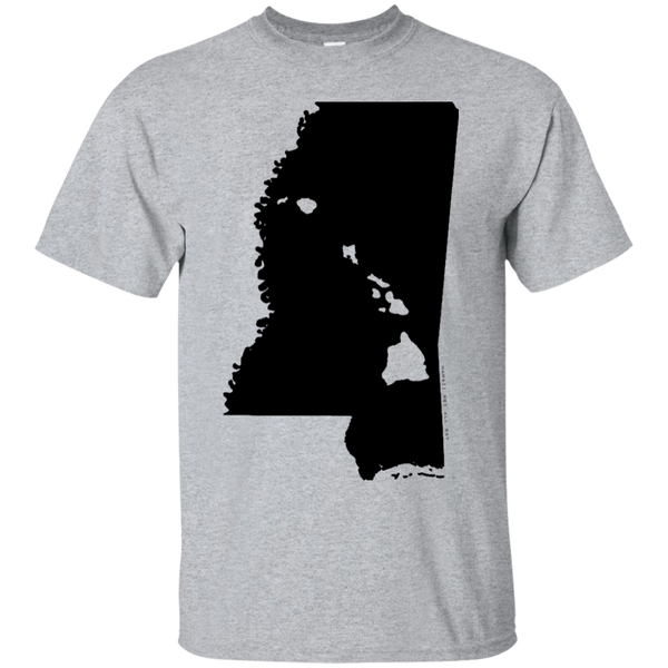 Living in Mississippi with Hawaii Roots Ultra Cotton T-Shirt, T-Shirts, Hawaii Nei All Day