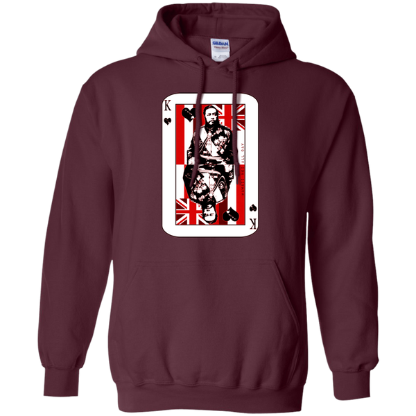 The King of Hawai'i Kalakaua(red ink) Pullover Hoodie, Sweatshirts, Hawaii Nei All Day