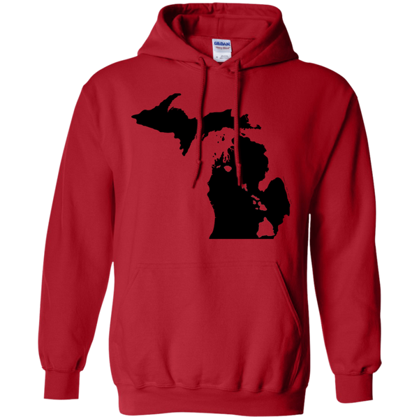 Living in Michigan with Hawaii Roots Pullover Hoodie 8 oz., Sweatshirts, Hawaii Nei All Day