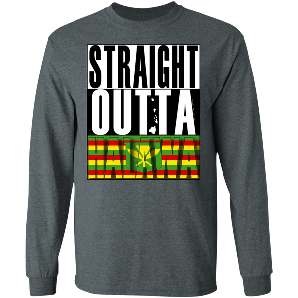 Straight Outta Halawa(Kanaka Maoli) LS T-Shirt, T-Shirts, Hawaii Nei All Day