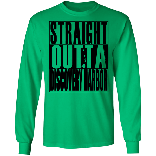 Straight Outta Discovery Harbor(black ink) LS T-Shirt