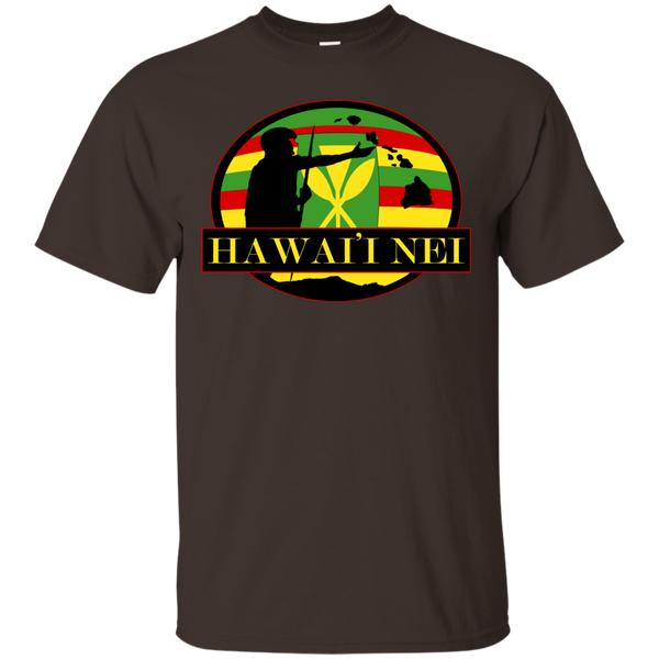 Hawai'i Nei Kanaka Maoli Custom Ultra Cotton T-Shirt - Hawaii Nei All Day