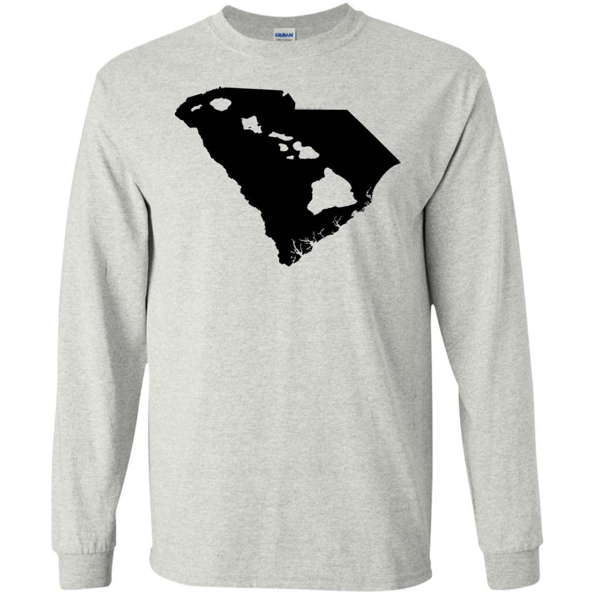 Living In South Carolina With Hawaii Roots LS Ultra Cotton Tshirt - Hawaii Nei All Day