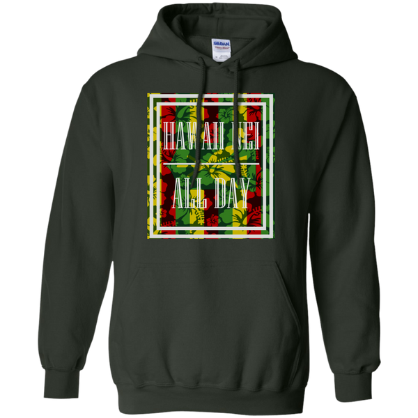 Hawai'i Floral Kanaka Maoli Pullover Hoodie, Sweatshirts, Hawaii Nei All Day