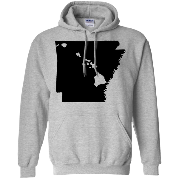 Living in Arkansas with Hawaii Roots Pullover Hoodie, Sweatshirts, Hawaii Nei All Day