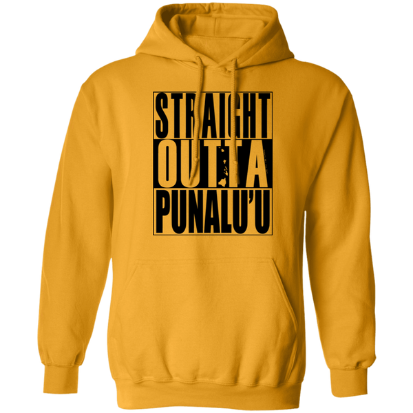 Straight Outta Punalu'u(black ink) Pullover Hoodie