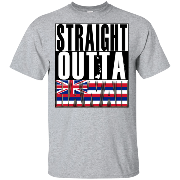 Straight Outta Hawaii Ultra Cotton T-Shirt, T-Shirts, Hawaii Nei All Day