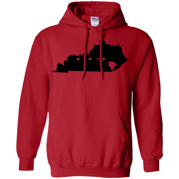 Living in Kentucky with Hawaii Roots Pullover Hoodie 8 oz., Sweatshirts, Hawaii Nei All Day