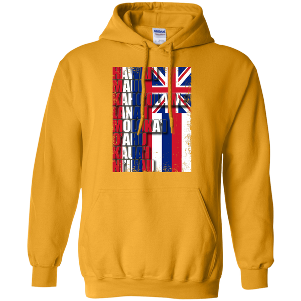Hawaiian Island Pride Pullover Hoodie - Hawaii Nei All Day