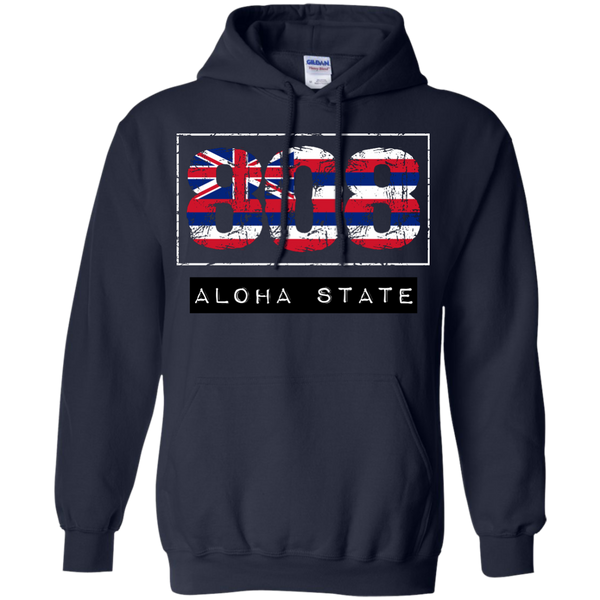 808 Aloha State Pullover Hoodie - Hawaii Nei All Day