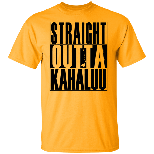 Straight Outta Kahaluu (black ink) T-Shirt