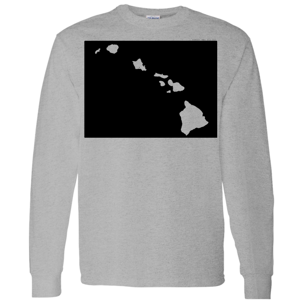 Living in Colorado with Hawaii Roots LS T-Shirt 5.3 oz., T-Shirts, Hawaii Nei All Day