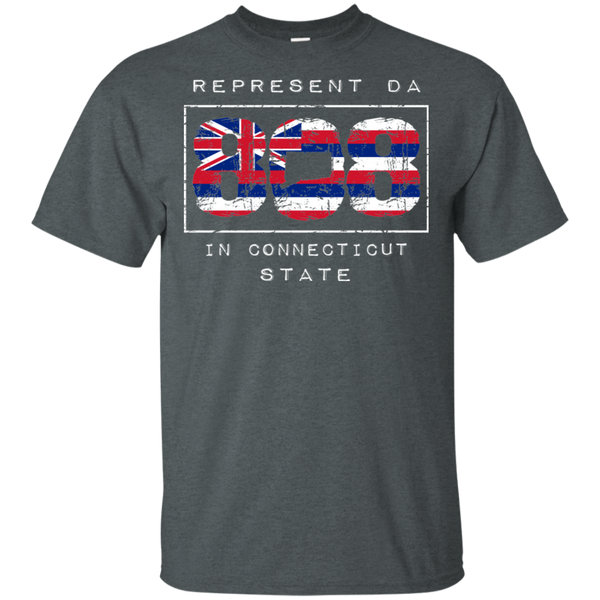 Rep Da 808 In Connecticut State Ultra Cotton T-Shirt, T-Shirts, Hawaii Nei All Day