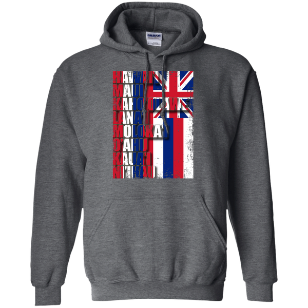 Hawaiian Island Pride Pullover Hoodie - Hawaii Nei All Day