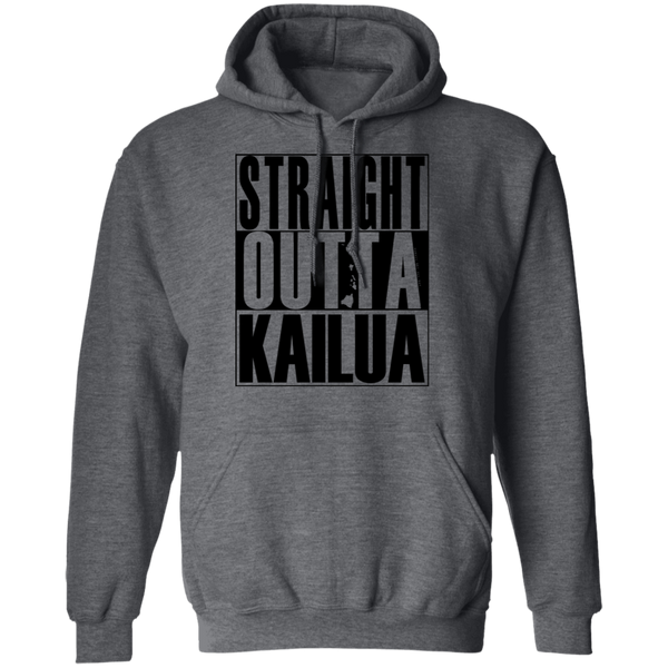 Straight Outta Kailua (black ink) Pullover Hoodie