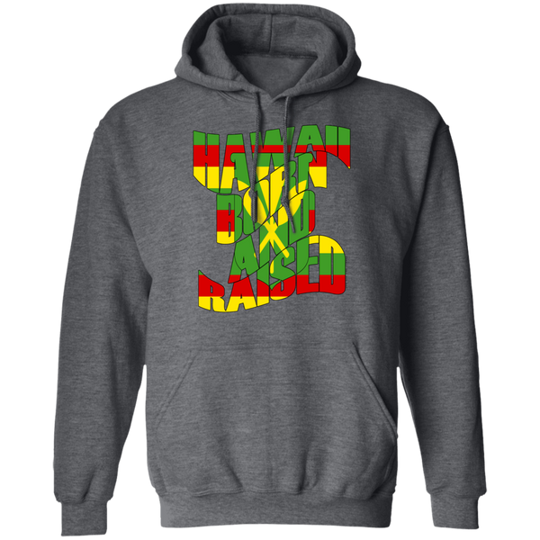 Hawaii Born and Raised Kanaka Maoli Flag Pullover Hoodie