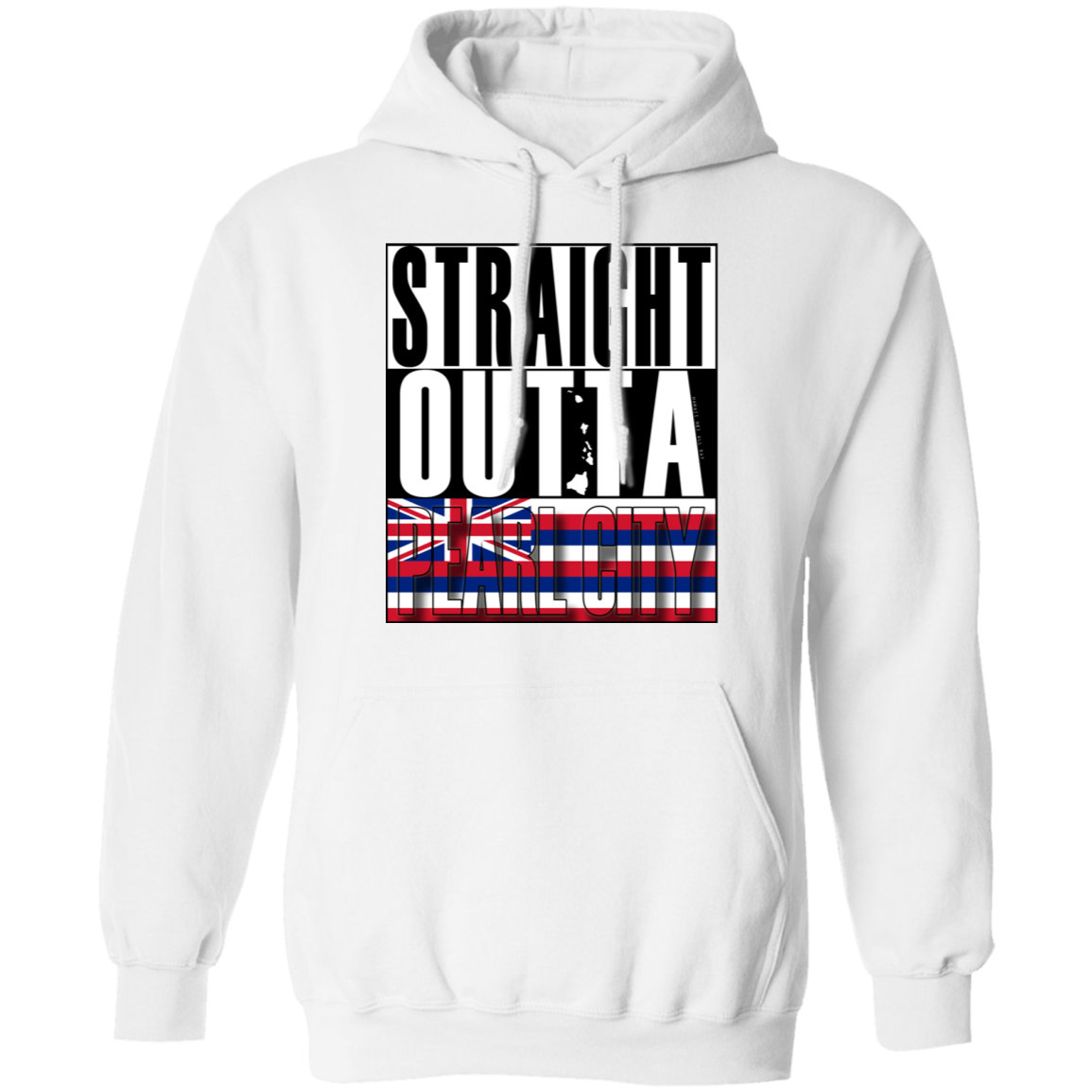 Straight Outta Pearl City Pullover Hoodie, Sweatshirts, Hawaii Nei All Day