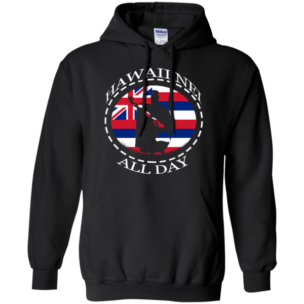 The Rising Sun Hawaii Flag Pullover Hoodie, Sweatshirts, Hawaii Nei All Day