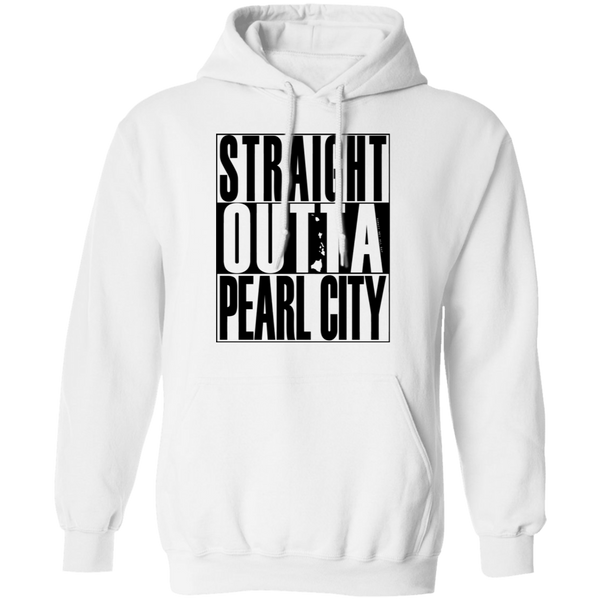Straight Outta Pearl City (black ink) Pullover Hoodie