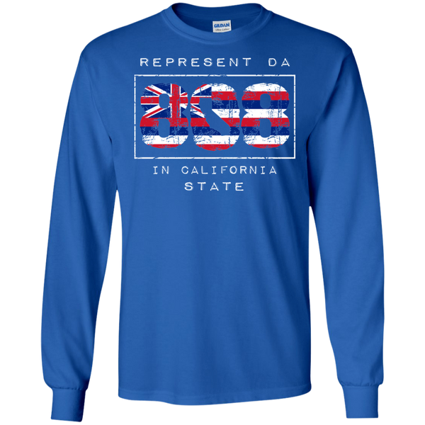 Rep Da 808 In California State LS Ultra Cotton T-Shirt, T-Shirts, Hawaii Nei All Day