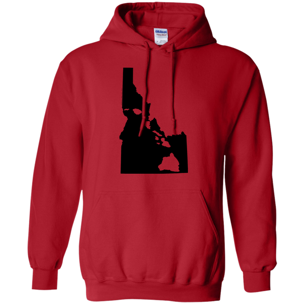 Living In Idaho With Hawaii Roots Pullover Hoodie 8 oz., Sweatshirts, Hawaii Nei All Day