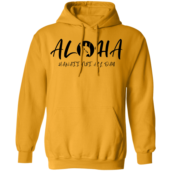 Aloha - Hawaii Nei All Day(RS BLK) Pullover Hoodie