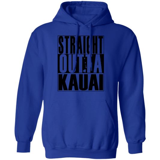 Straight Outta Kauai(black ink) Pullover Hoodie