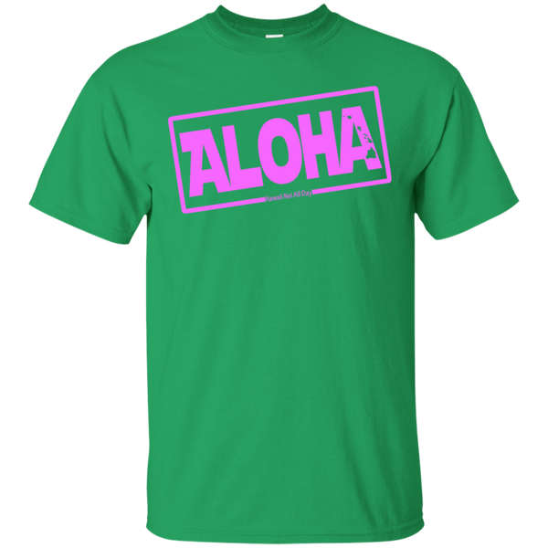 Aloha Hawai'i Nei (Islands pink ink) Ultra Cotton T-Shirt, T-Shirts, Hawaii Nei All Day