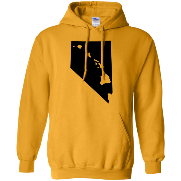 Living in Nevada with Hawaii Roots Pullover Hoodie 8 oz., Sweatshirts, Hawaii Nei All Day
