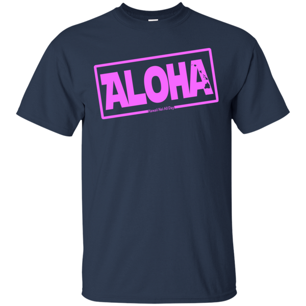 Aloha Hawai'i Nei (Islands pink ink) Ultra Cotton T-Shirt, T-Shirts, Hawaii Nei All Day