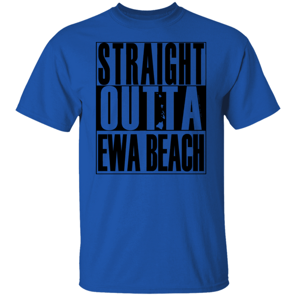 Straight Outta Ewa Beach (black ink) T-Shirt