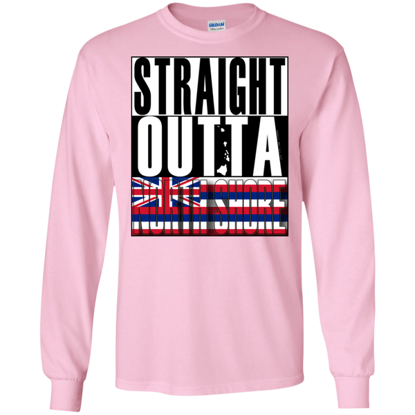 Straight Outta North Shore LS Ultra Cotton T-Shirt, T-Shirts, Hawaii Nei All Day