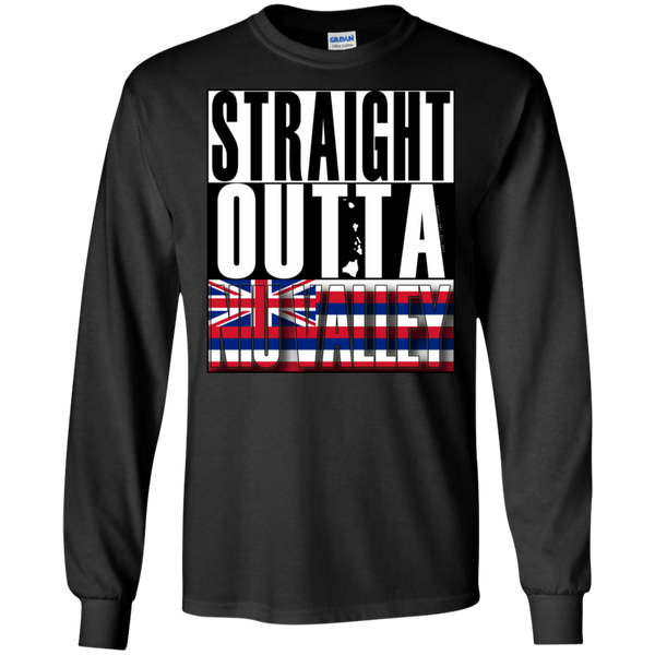 Straight Outta Niu Valley Hawai'i LS Ultra Cotton T-Shirt, T-Shirts, Hawaii Nei All Day