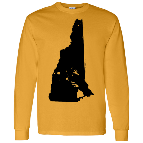 Living in New Hampshire with Hawaii Roots LS T-Shirt 5.3 oz., T-Shirts, Hawaii Nei All Day