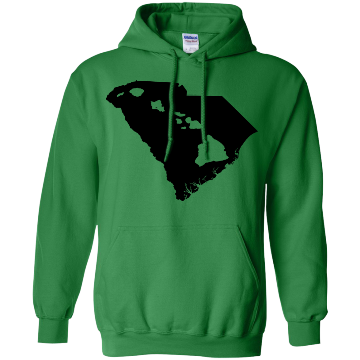 Living In South Carolina With Hawaii Roots Pullover Hoodie 8 oz - Hawaii Nei All Day