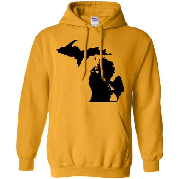 Living in Michigan with Hawaii Roots Pullover Hoodie 8 oz., Sweatshirts, Hawaii Nei All Day