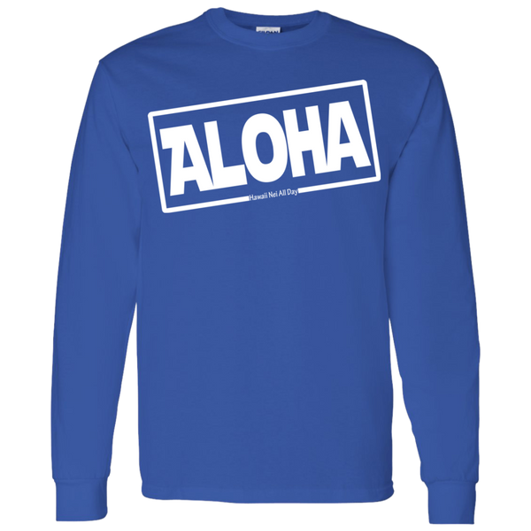 Aloha Hawai'i LS T-Shirt 5.3 oz., T-Shirts, Hawaii Nei All Day